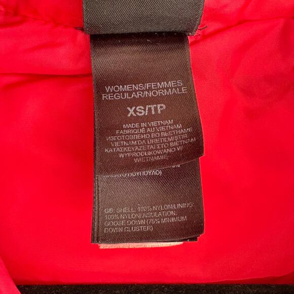 North Face Womens Aconcagua Down Jacket XS Purple TNF Zip Coat Outdoor Camp Hike - Picture 6 of 8